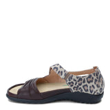 Soft Brown Lthr/Cheetah Suede