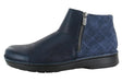 Ink Lthr Midnight Blue Suede