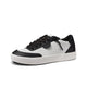 Black/White Leather
