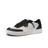 Black/White Leather