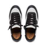 Black/White Leather