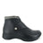 Black Soft Leather Fog Gray