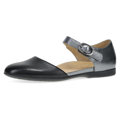 Black/Pewter Metallic Nappa