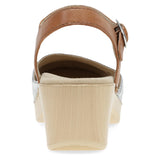 Silver/Tan Leather
