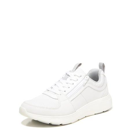 White Knit Lthr