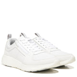 White Knit Lthr