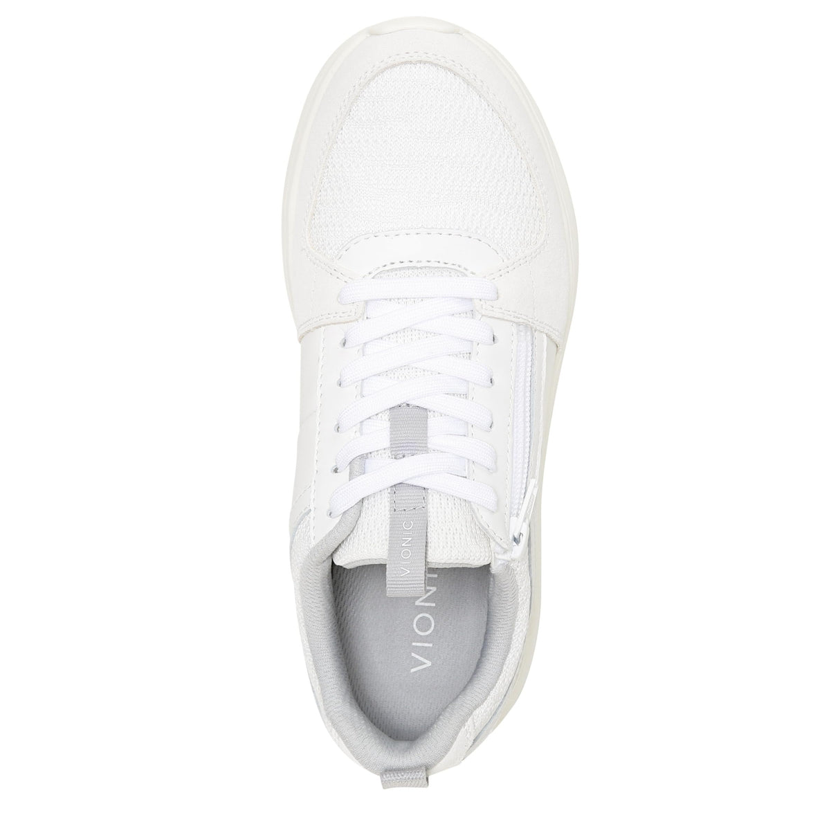 White Knit Lthr