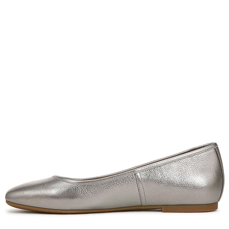 Pewter Metallic Leather