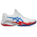 White/Asics Blue