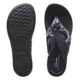 White Palms Textile/Black Sole