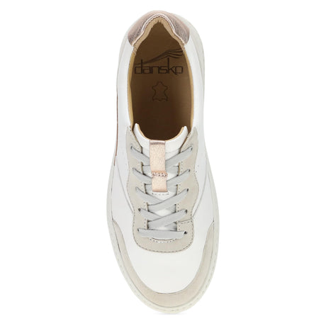 White/Rose Gold Nappa