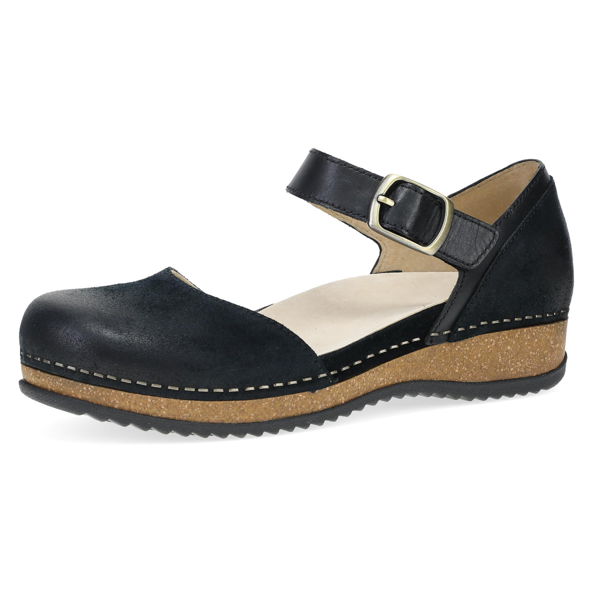 Black Burnished Suede