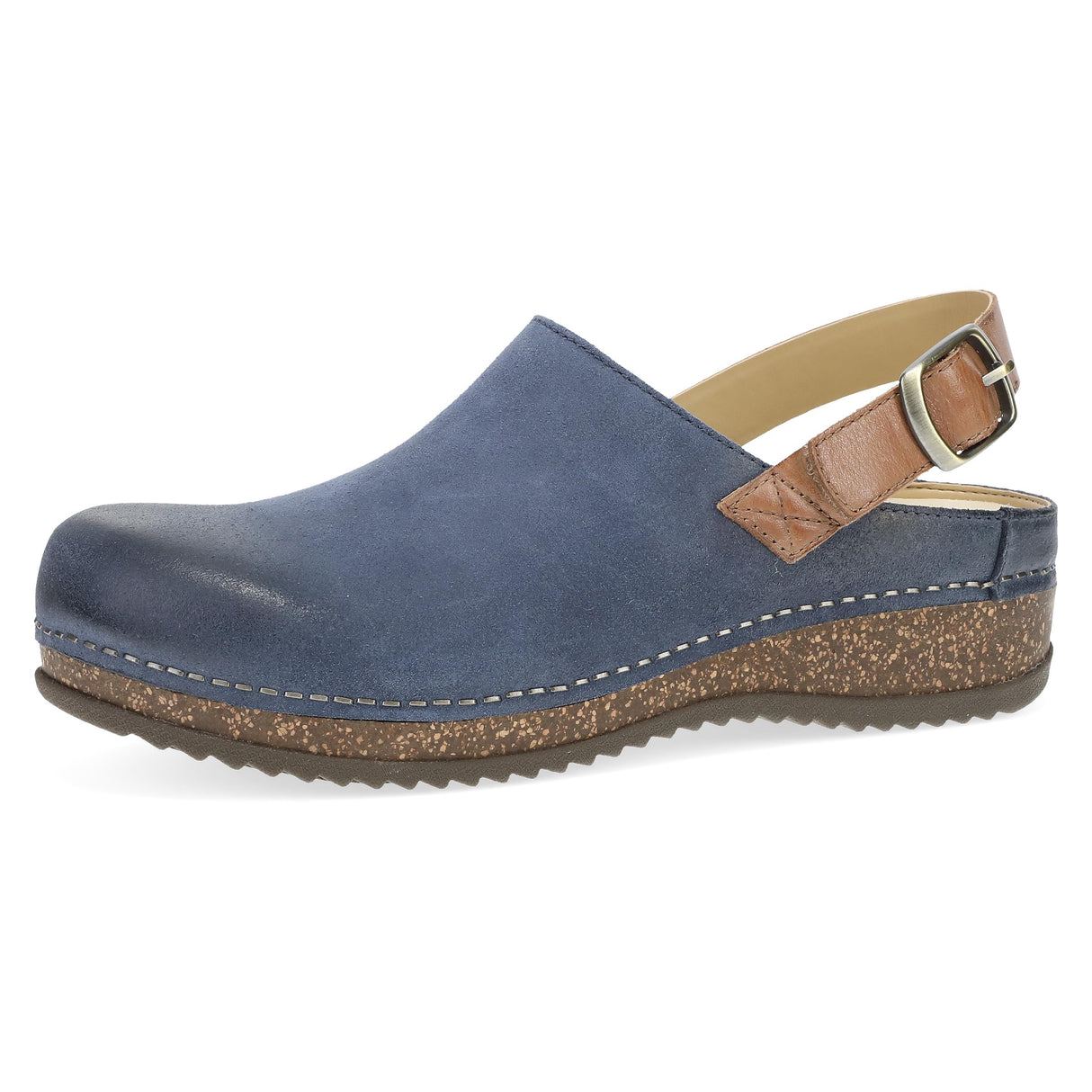 Blue Burnished Suede