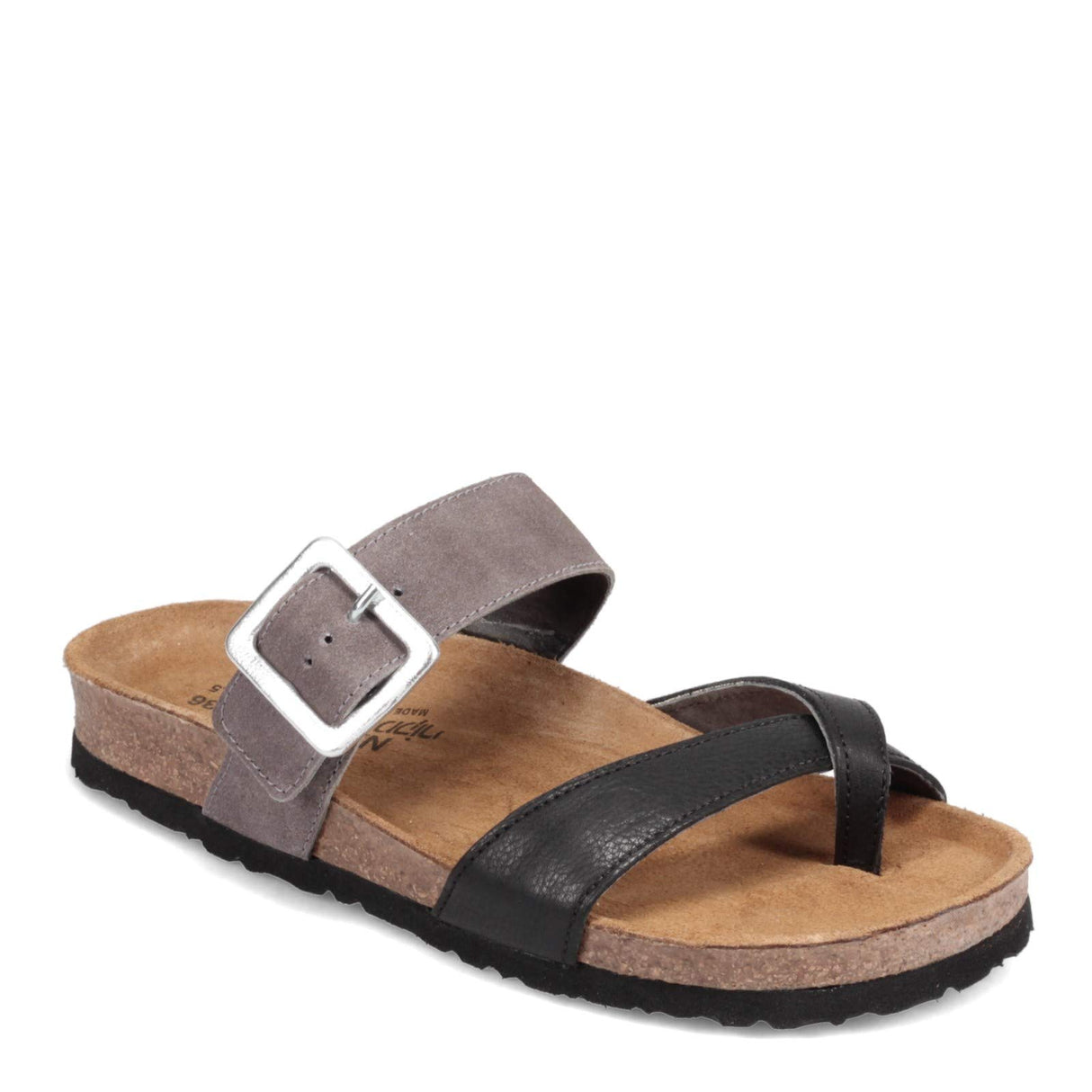 Black Soft Lthr Taupe Gry