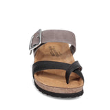 Black Soft Lthr Taupe Gry