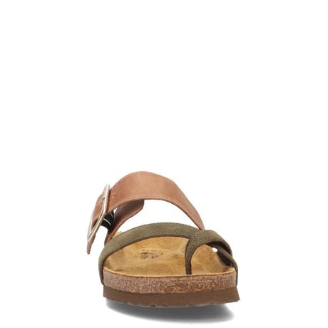 Latte Brn Lthr/Oily Olive/Gold