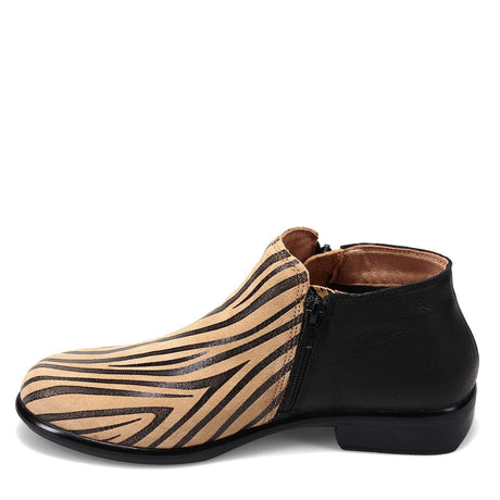 Tan Zebra Lthr/Sft Blk Lthr