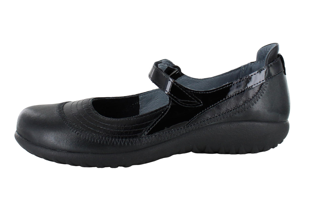 Blk Lthr Shiny Blk Patent