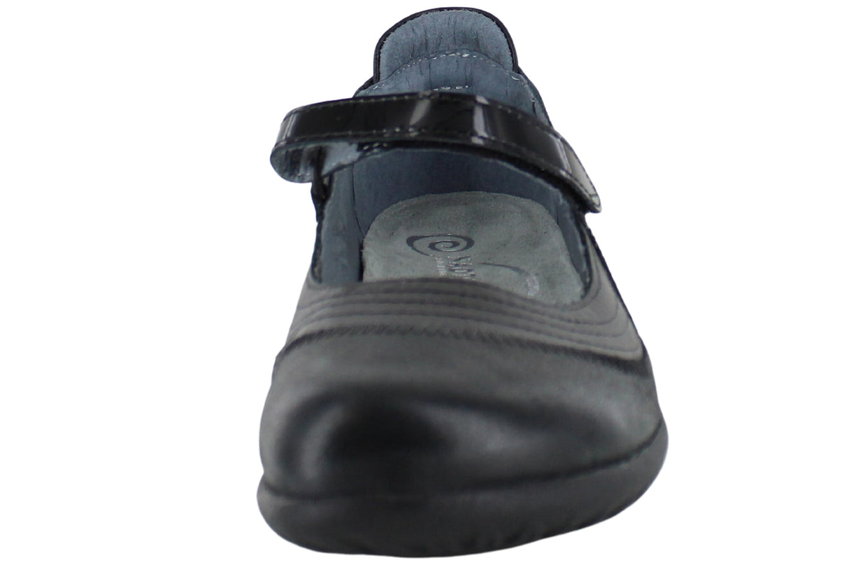 Blk Lthr Shiny Blk Patent