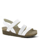 White Leather/Silver Rivets