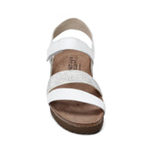 White Leather/Silver Rivets