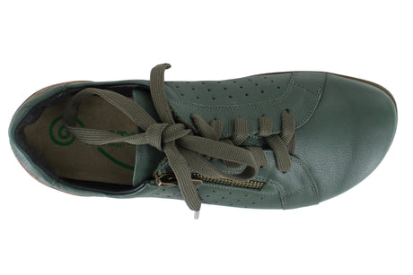 Hntr Grn Leather Pewter