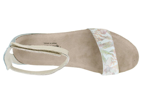 Floral Teal Lin Rdnt Gold