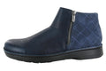 Ink Lthr Midnight Blue Suede