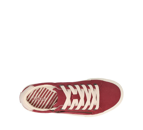 Crimson/Ecru Distressed
