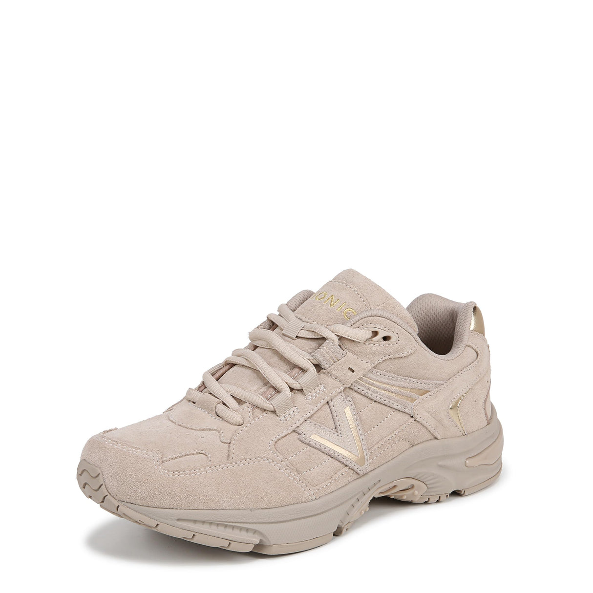 Oatmeal Beige Gold Leather