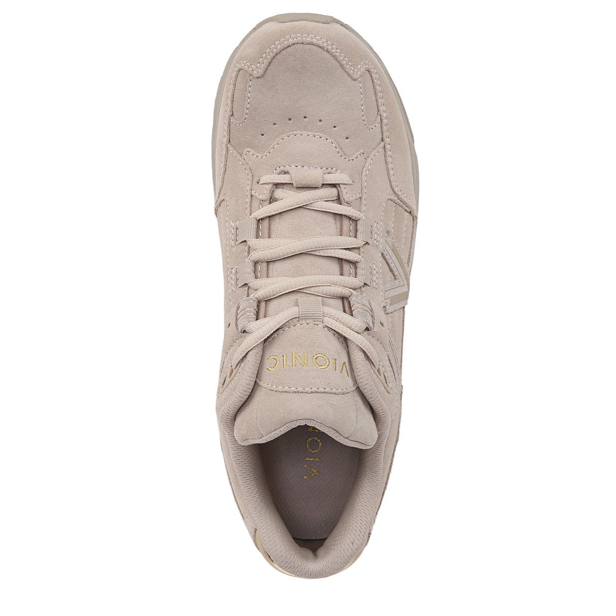 Oatmeal Beige Gold Leather