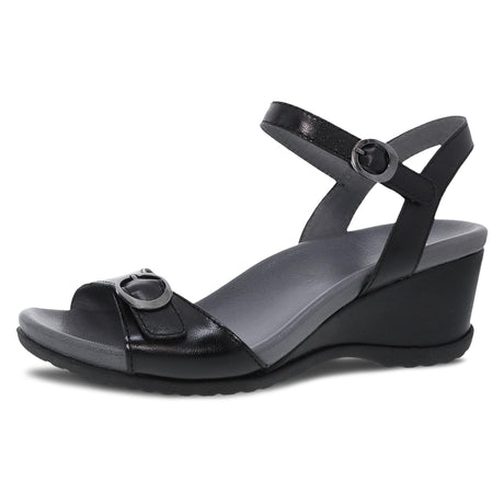 Black Glazed Kid Leather
