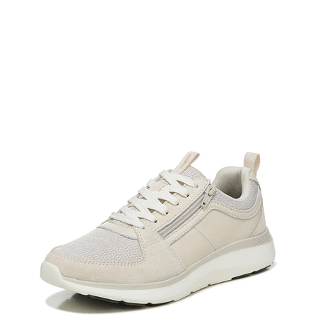 Cream Knit Lthr
