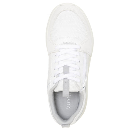 White Knit Lthr