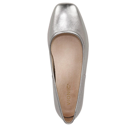 Pewter Metallic Leather