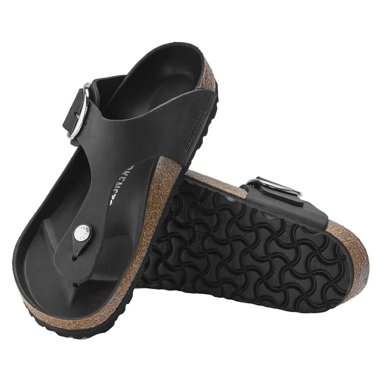Black Oil Leather