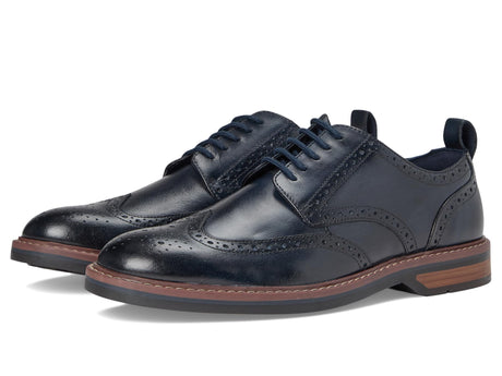 Navy Leather