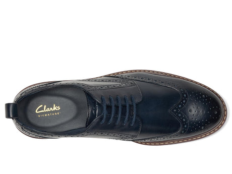 Navy Leather