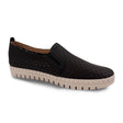 Glolily Elle Slip-On Perforated Comfort Flat – Black