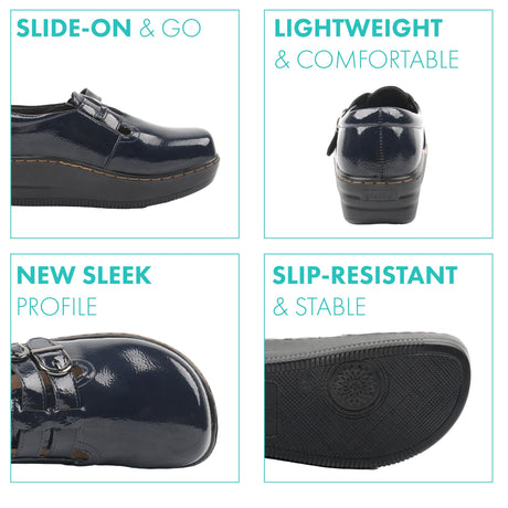 Navy Crinkle Shine