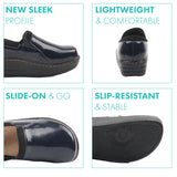 Navy Crinkle Shine
