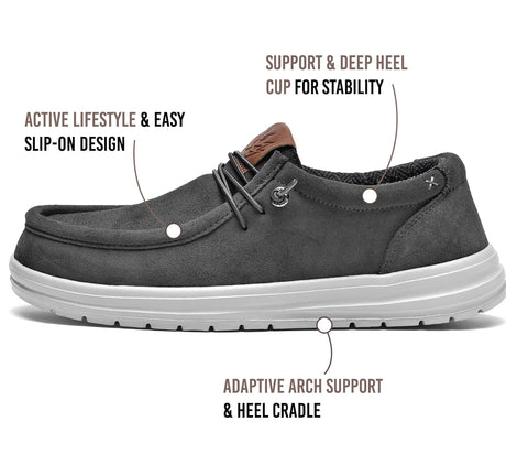 Charcoal Grey Suede