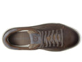 Morel Nubuck/Grey Pinstripe