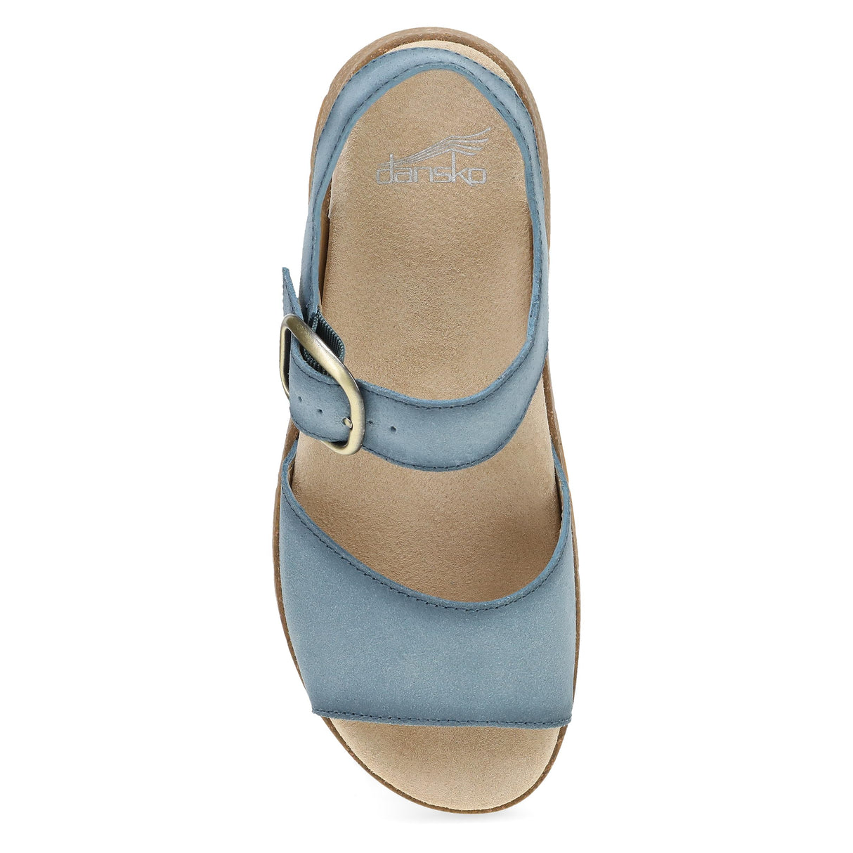 Blue Burnished Suede