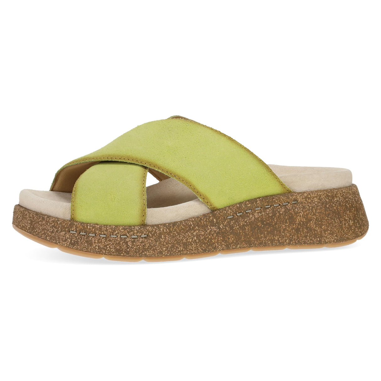 Lime Burnished Suede