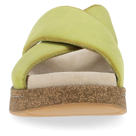 Lime Burnished Suede