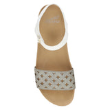 Platino/White Leather