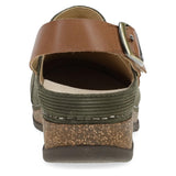 Olive Embossed Suede