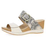 Snake/Ivory Leather