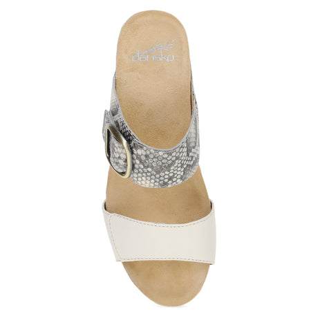 Snake/Ivory Leather